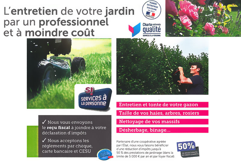 L'entretien de votre jardin par un professionnel et à moindre coût